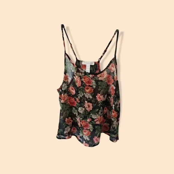 Ambiance Tops - Ambiance apparel flowy crop top   size S